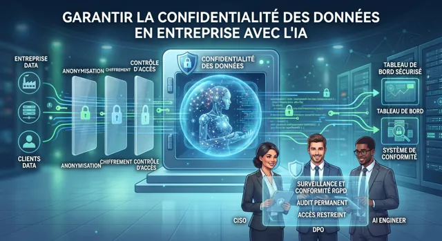 Illustration de la question : Comment garantir la confidentialité des données de l'entreprise et de ses clients quand un agent IA les manipule ?