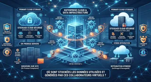 Illustration de la question : Où sont stockées les données utilisées et produites par ces collaborateurs numériques ?